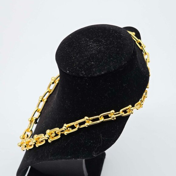 Auth Louis Vuitton Lock & Key w/Unbranded 925 Pure Silver Gold Plated Necklace - Picture 12 of 16